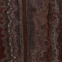 Aboriginal Artwork by Reanne Nampijinpa Brown, Pamapardu Jukurrpa (Flying Ant Dreaming) - Warntungurru, 183x91cm
