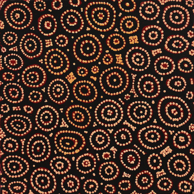 Aboriginal Artwork by Reanne Nampijinpa Brown, Pamapardu Jukurrpa (Flying Ant Dreaming) - Warntungurru, 30x30cm