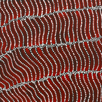 Aboriginal Artwork by Reanne Nampijinpa Brown, Pamapardu Jukurrpa (Flying Ant Dreaming) - Warntungurru, 30x30cm