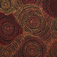 Aboriginal Artwork by Reanne Nampijinpa Brown, Ngapa Jukurrpa (Water Dreaming) - Mikanji, 40x40cm