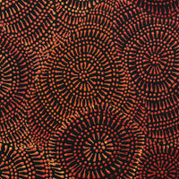 Aboriginal Artwork by Reanne Nampijinpa Brown, Ngapa Jukurrpa (Water Dreaming) - Mikanji, 40x40cm