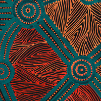 Aboriginal Artwork by Reanne Nampijinpa Brown, Pamapardu Jukurrpa (Flying Ant Dreaming) - Warntungurru, 40x40cm