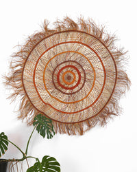 Aboriginal Artwork by Rebecca Buwarr Baker, Woven Mat, 180cm