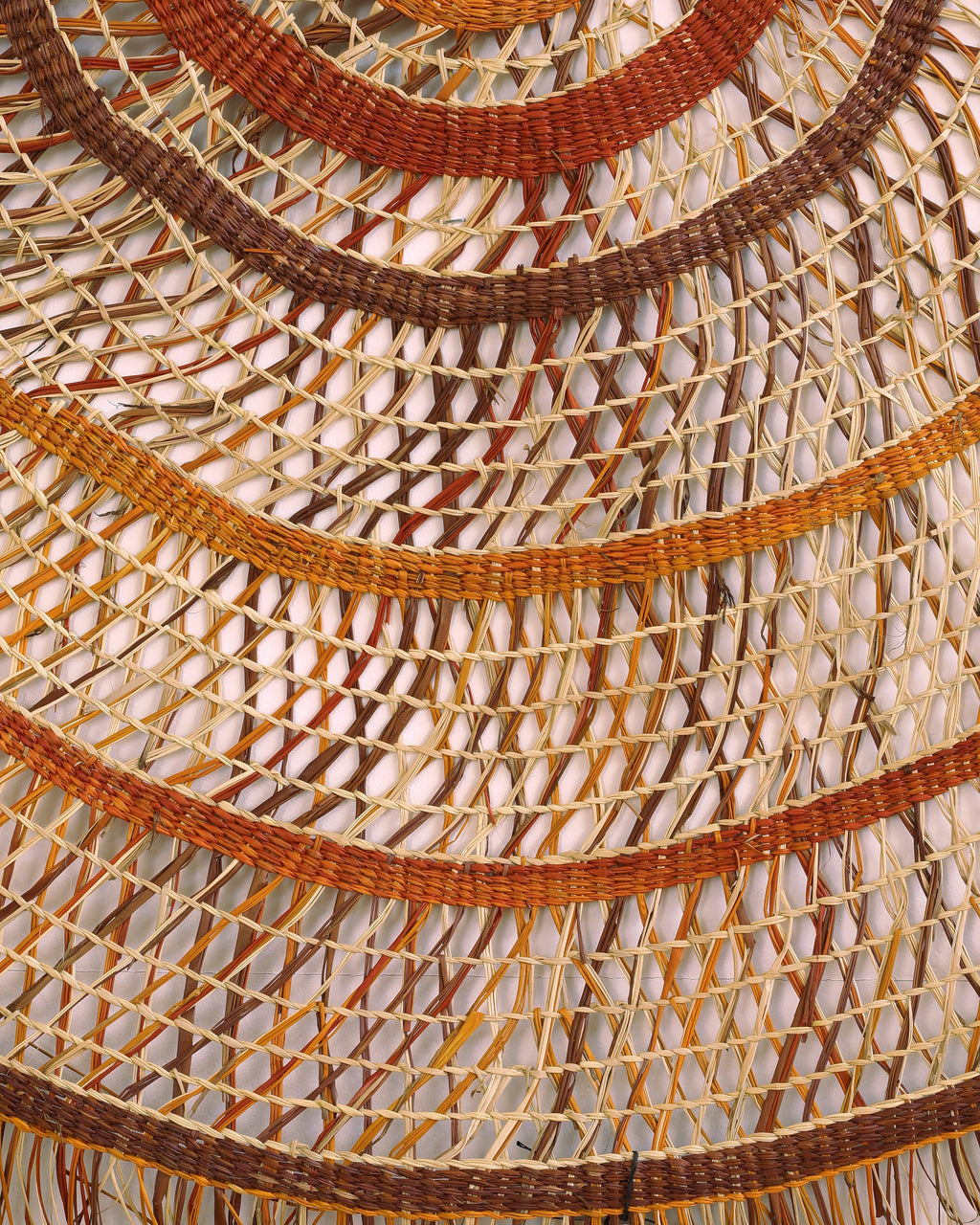 Aboriginal Artwork by Rebecca Buwarr Baker, Woven Mat, 180cm