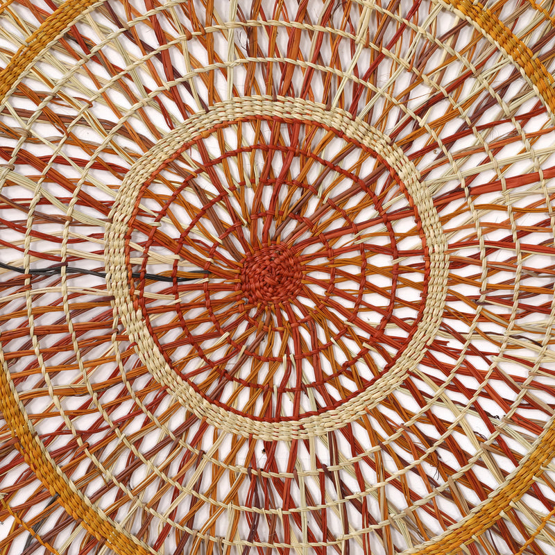 Aboriginal Artwork by Rebecca Buwarr Baker, Woven Mat, 110cm