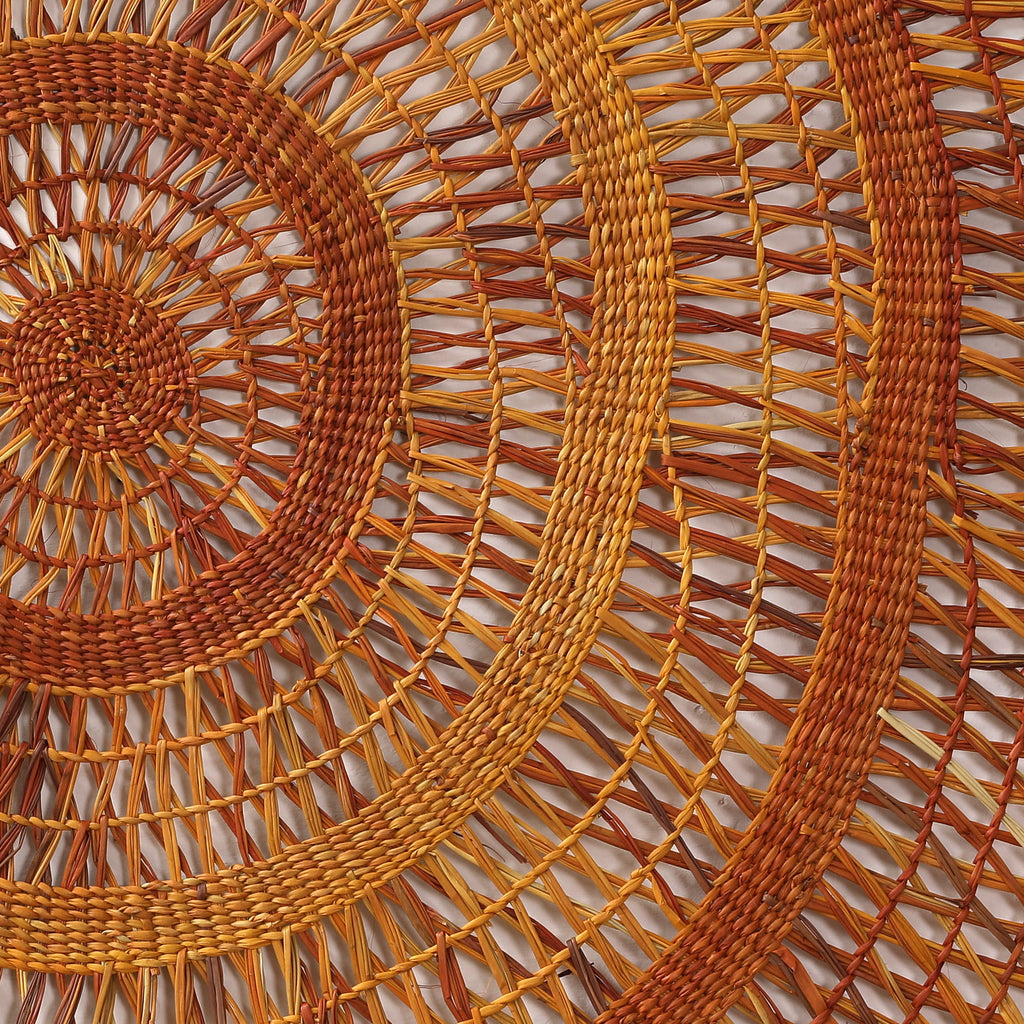 Aboriginal Artwork by Rebecca Buwarr Baker, Woven Mat, 165cm