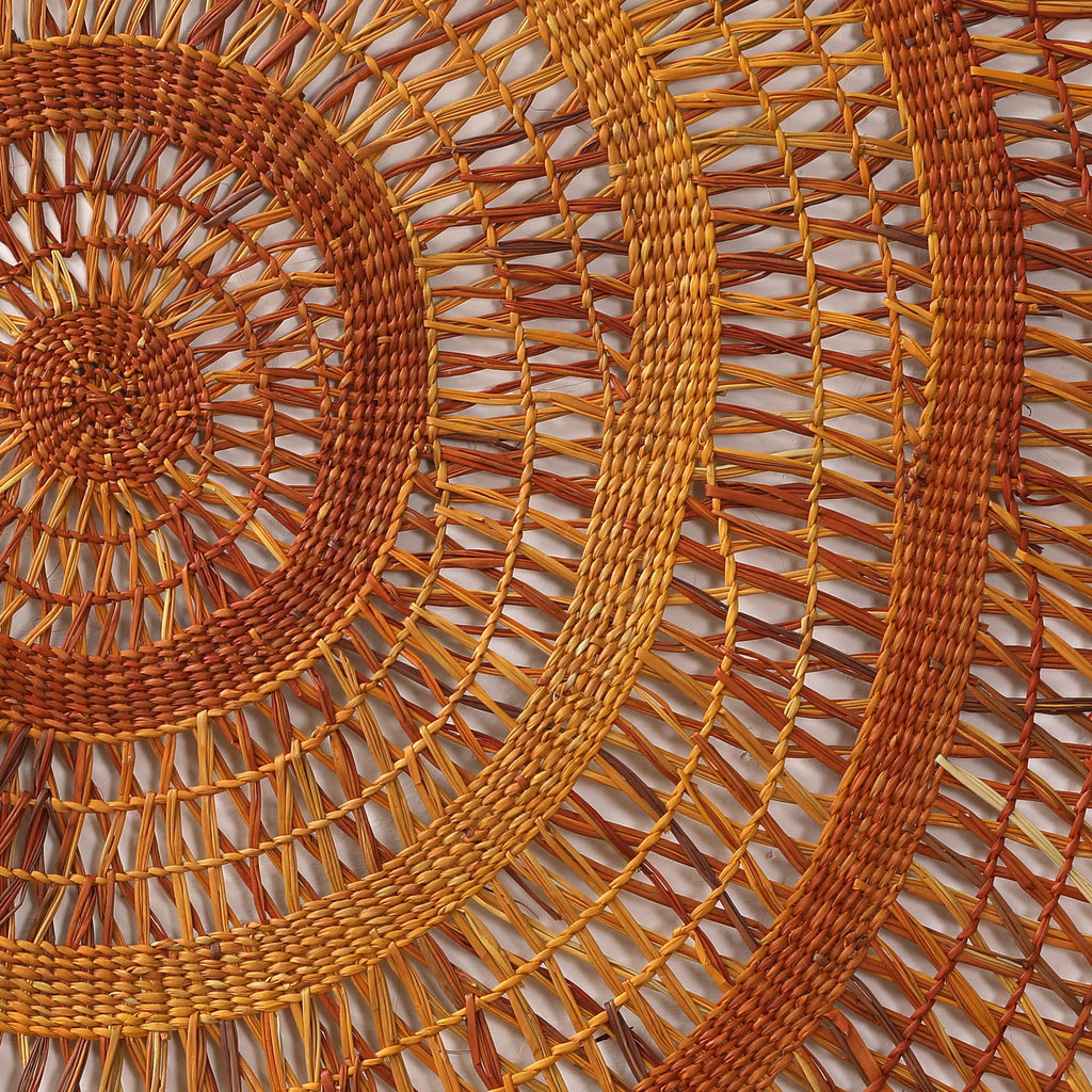 Aboriginal Art by Rebecca Buwarr Baker, Woven Mat, 165cm - ART ARK®