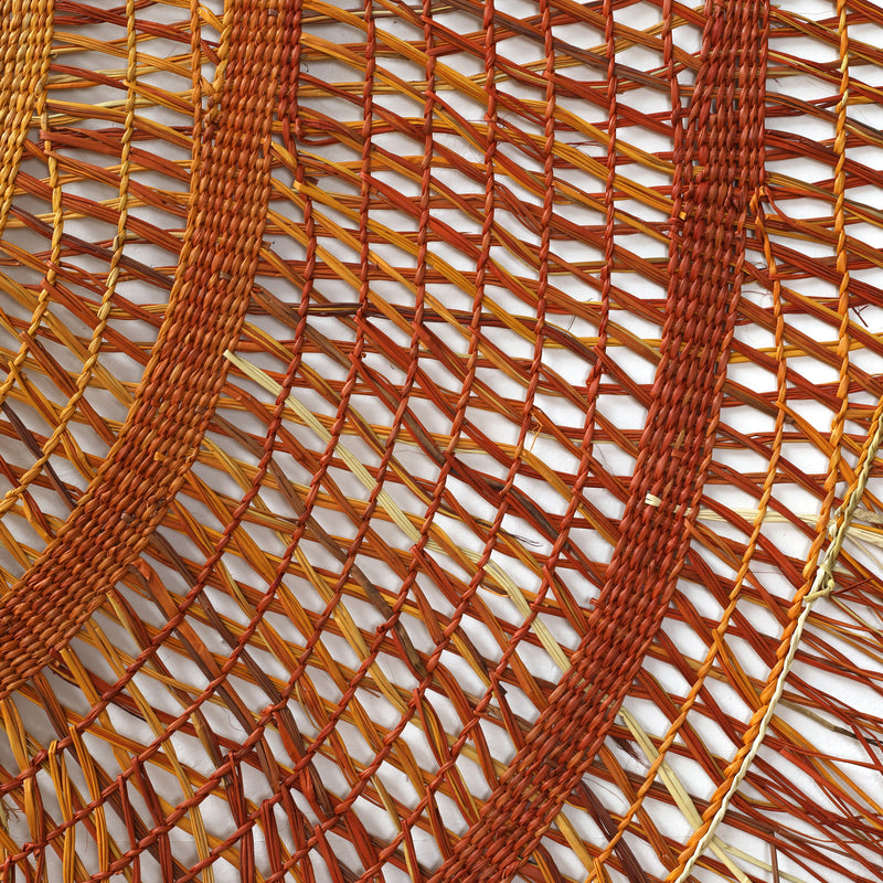 Aboriginal Artwork by Rebecca Buwarr Baker, Woven Mat, 165cm