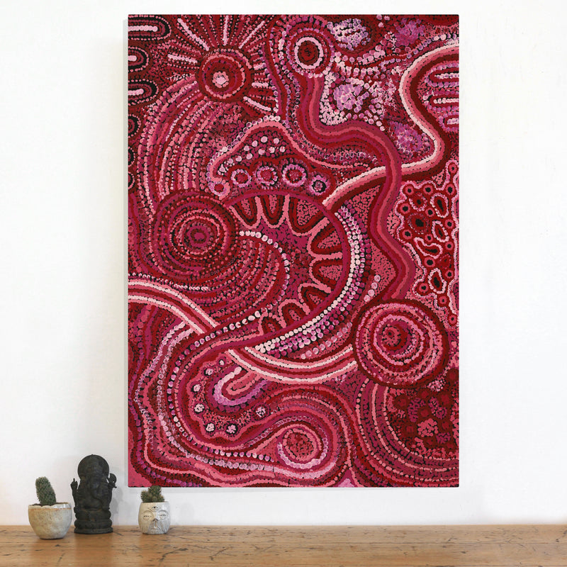 Aboriginal Artwork by Renae Nelson, Ngayuku Ngura, 100x71cm