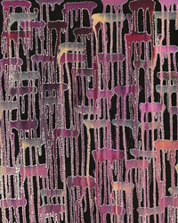 Aboriginal Artwork by Renae Nelson, Mamungari, 102x71cm