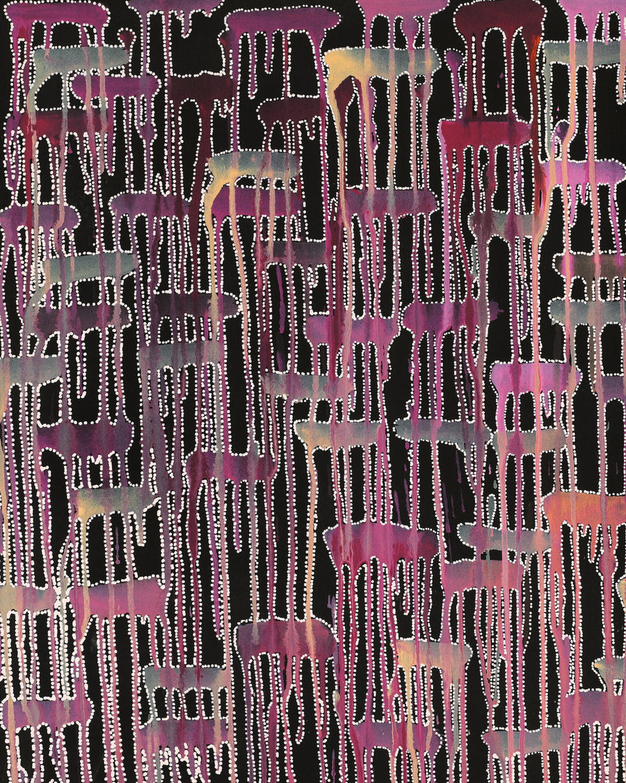 Aboriginal Artwork by Renae Nelson, Mamungari, 102x71cm