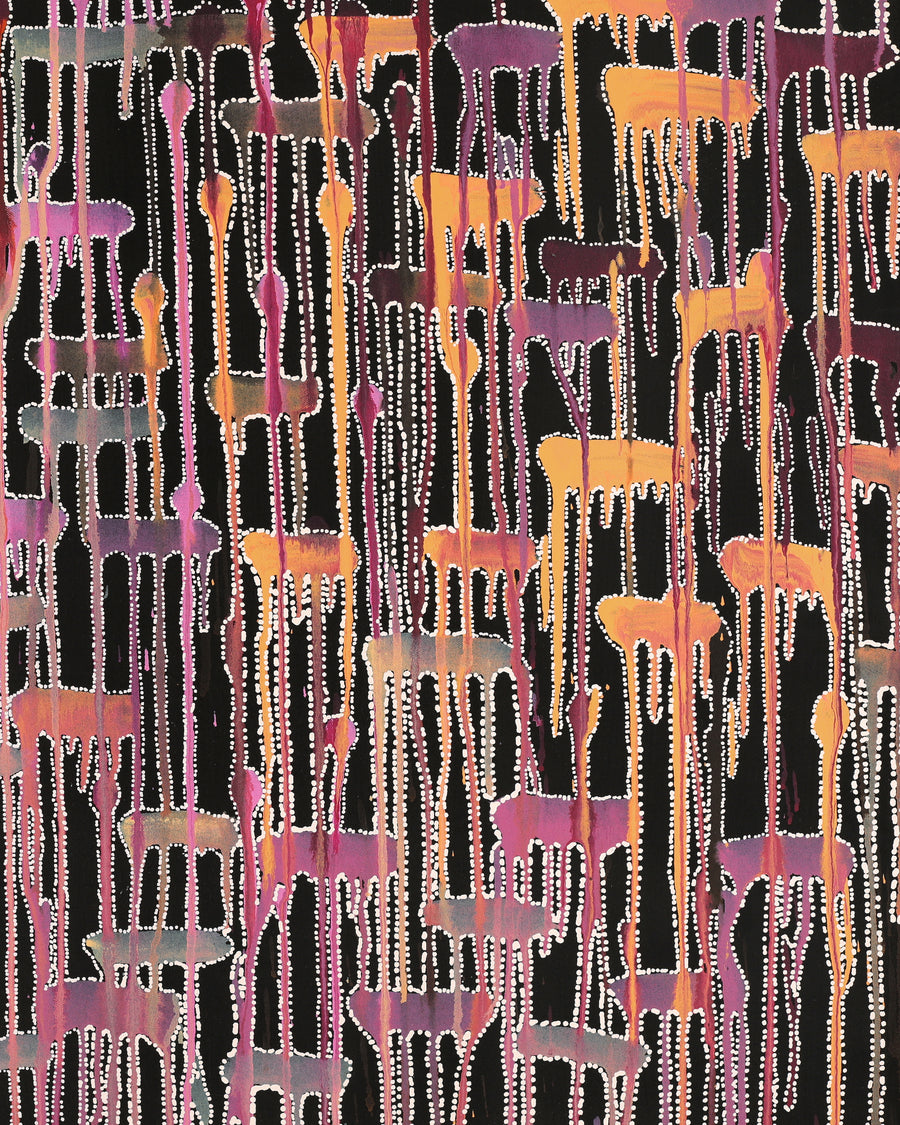 Aboriginal Artwork by Renae Nelson, Mamungari, 102x71cm