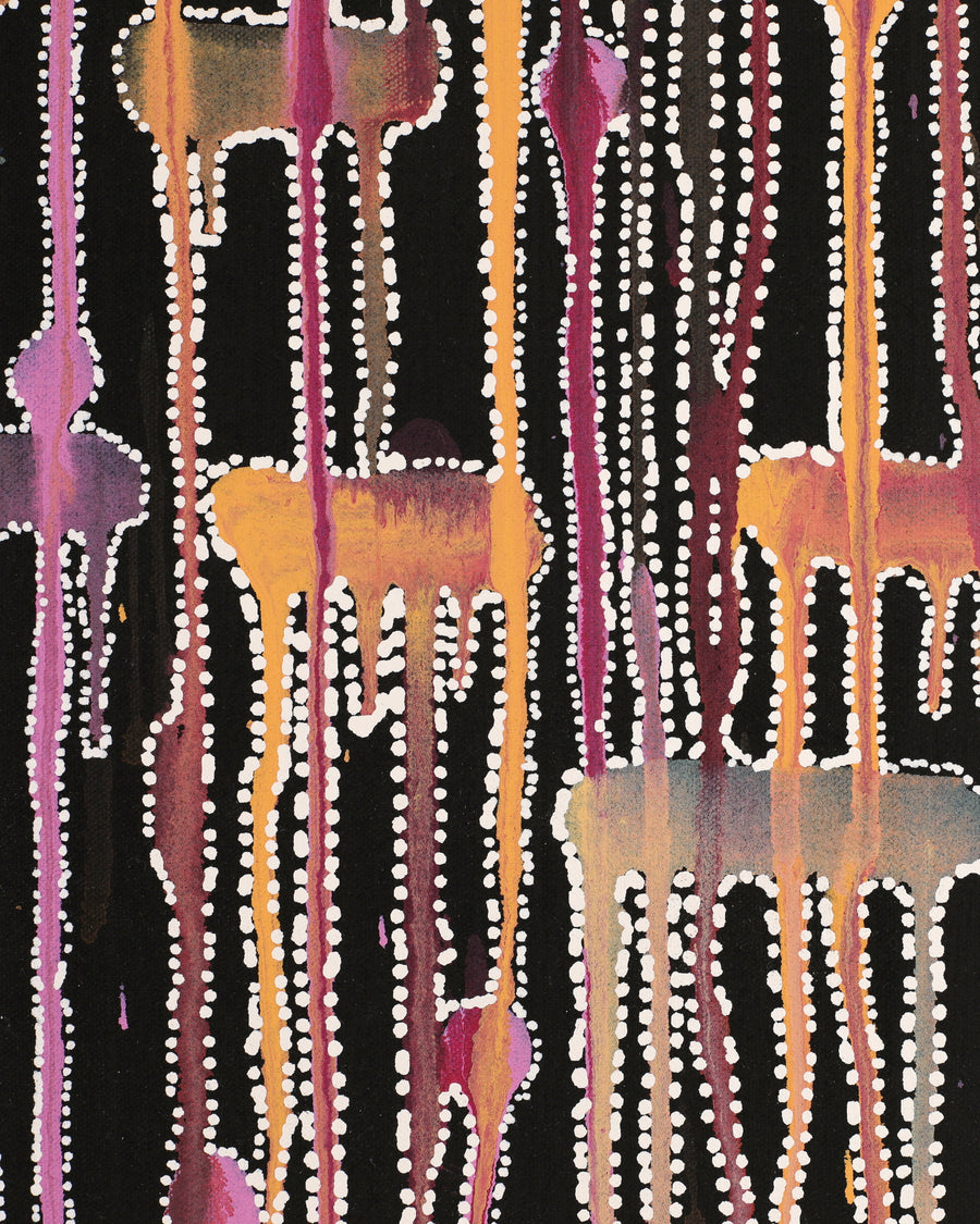 Aboriginal Artwork by Renae Nelson, Mamungari, 102x71cm