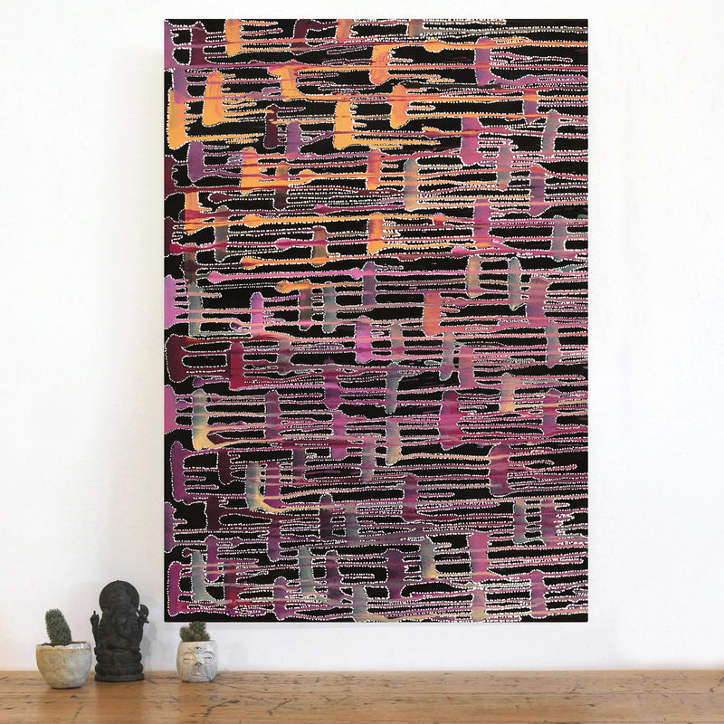 Aboriginal Artwork by Renae Nelson, Mamungari, 102x71cm
