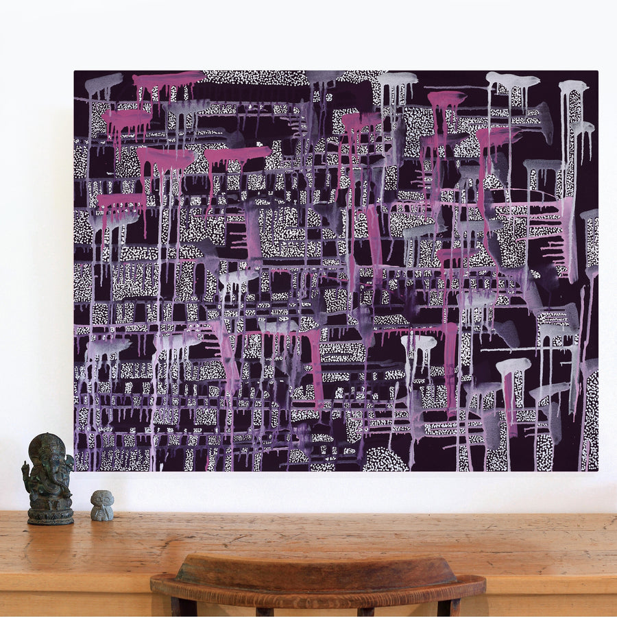 Aboriginal Artwork by Renae Nelson, Mamungari, 101x76cm