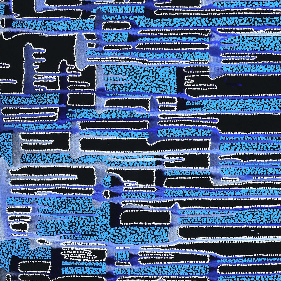 Aboriginal Artwork by Renae Nelson, Mamungari, 107x46cm
