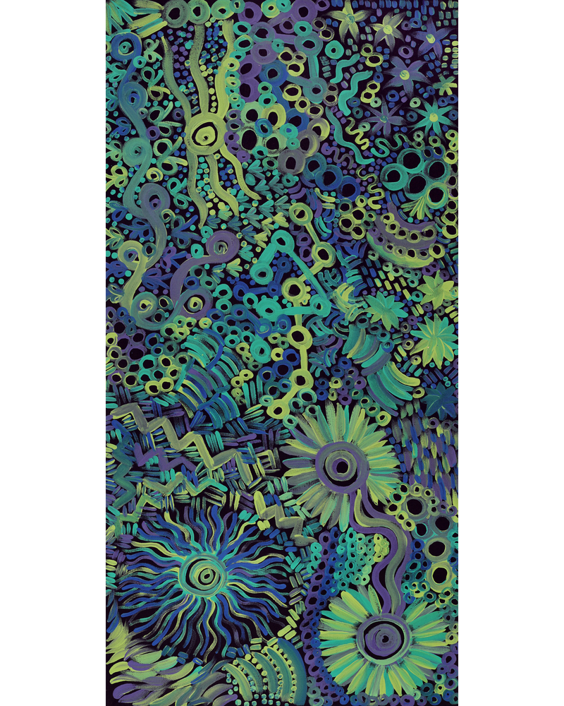 Aboriginal Artwork by Renae Nelson, Mamungari, 122x61cm