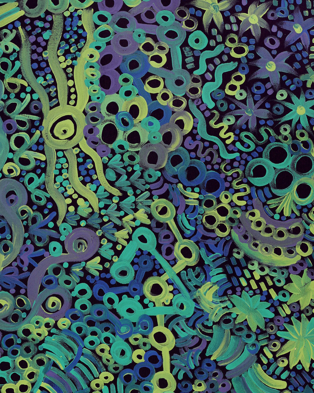 Aboriginal Artwork by Renae Nelson, Mamungari, 122x61cm