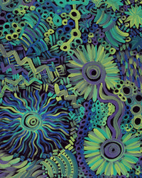 Aboriginal Artwork by Renae Nelson, Mamungari, 122x61cm
