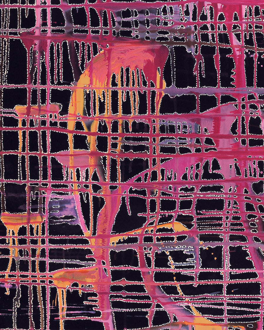 Aboriginal Artwork by Renae Nelson, Mamungari-nya, 148x122cm