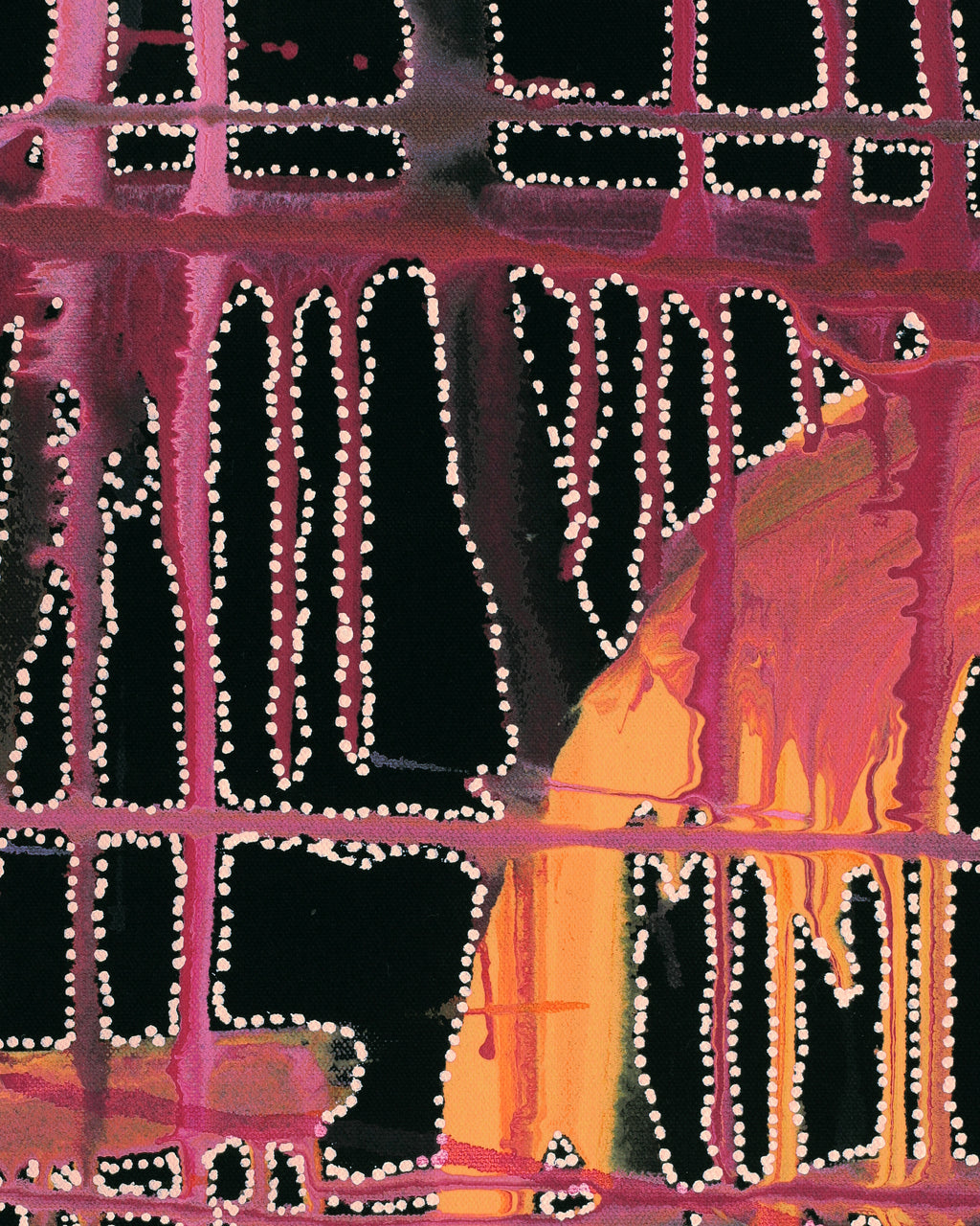 Aboriginal Artwork by Renae Nelson, Mamungari-nya, 148x122cm