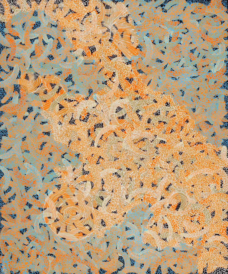 Aboriginal Artwork by Renae Nelson, Mamungari, 91x76cm