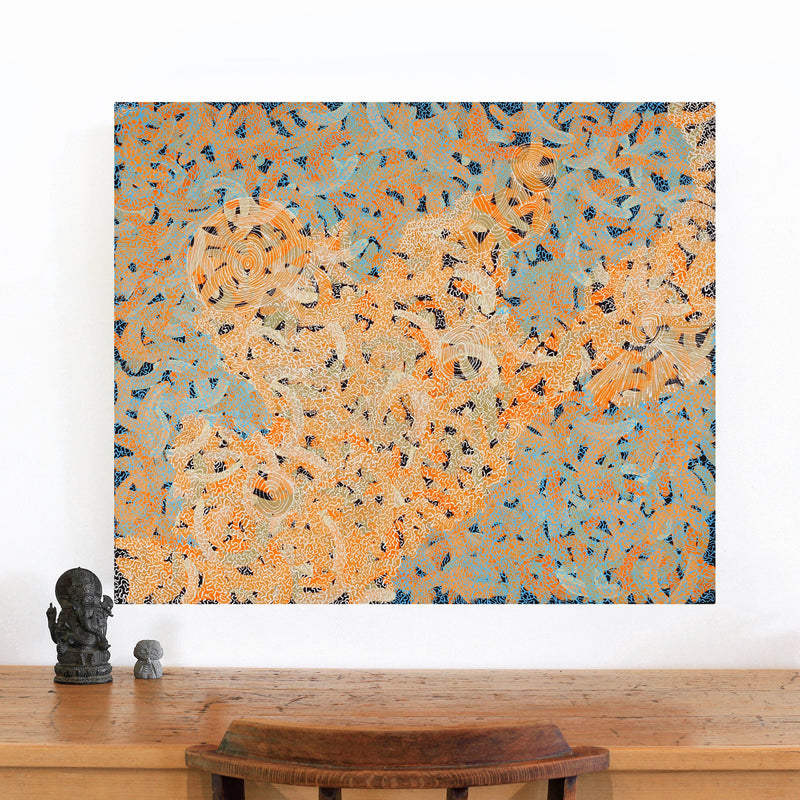 Aboriginal Artwork by Renae Nelson, Mamungari, 91x76cm