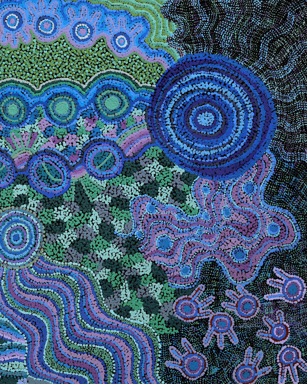 Renae Nelson, Mamungari, 200x122cm