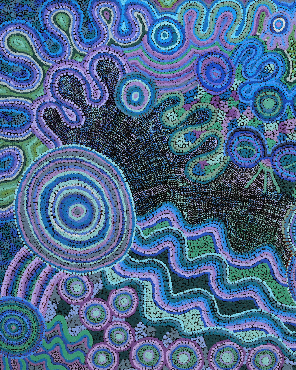 Renae Nelson, Mamungari, 200x122cm