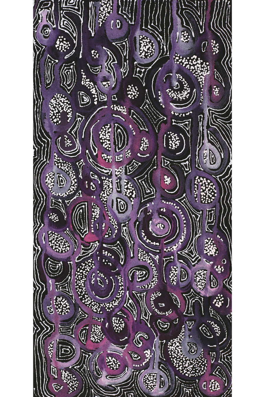 Aboriginal Artwork by Renae Nelson, Mamungari, 61x30cm