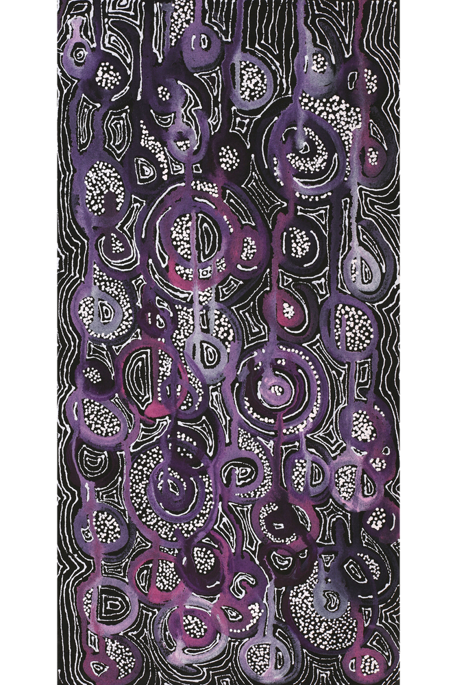 Aboriginal Artwork by Renae Nelson, Mamungari, 61x30cm