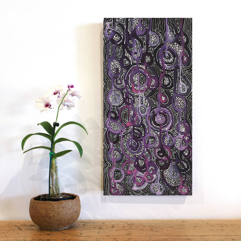 Aboriginal Artwork by Renae Nelson, Mamungari, 61x30cm