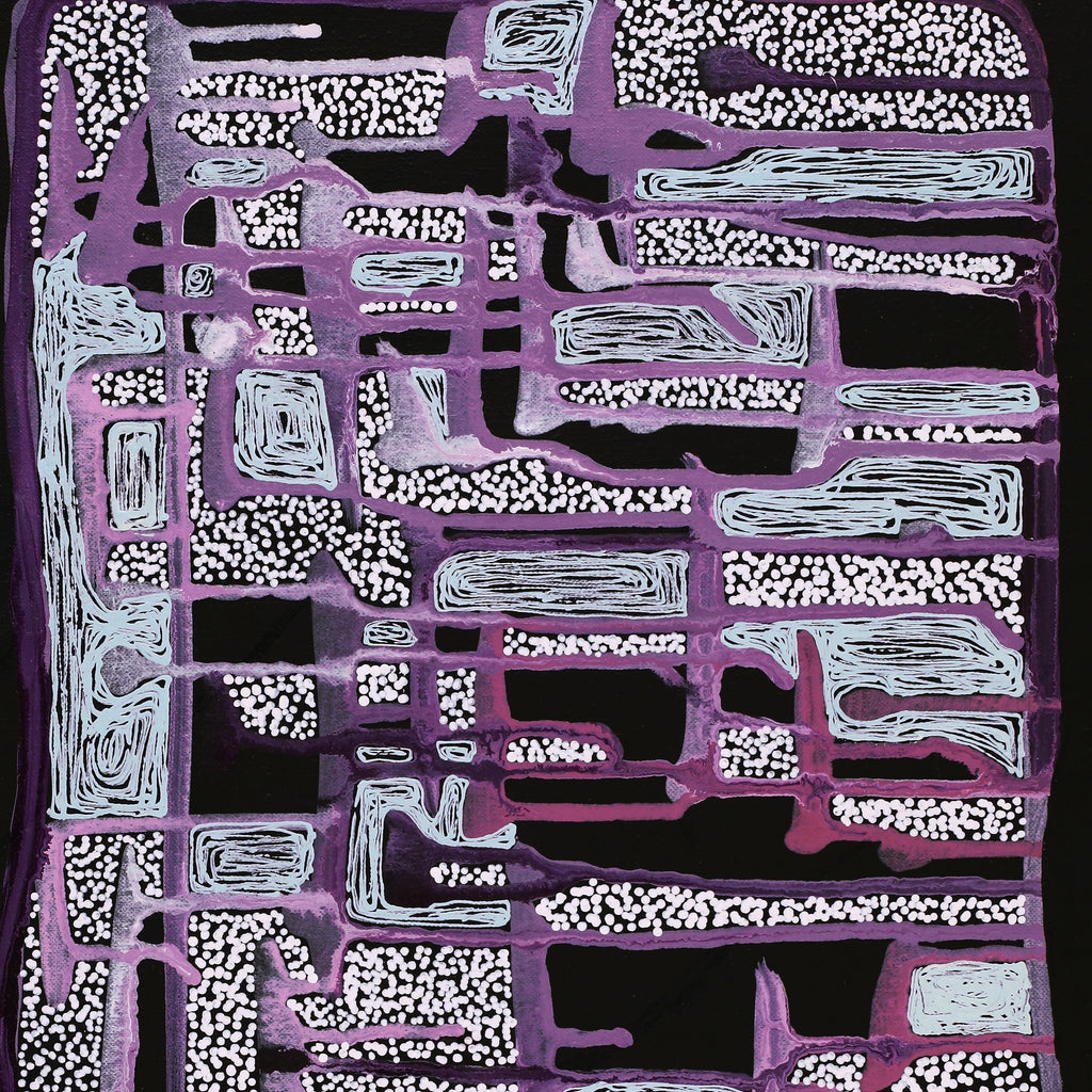 Aboriginal Artwork by Renae Nelson, Mamungari, 61x30cm