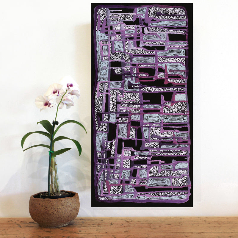 Aboriginal Artwork by Renae Nelson, Mamungari, 61x30cm