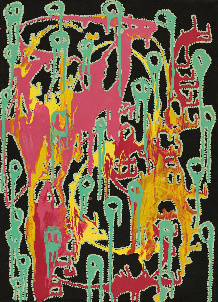 Aboriginal Artwork by Renae Nelson, Mamungari, 61x44cm