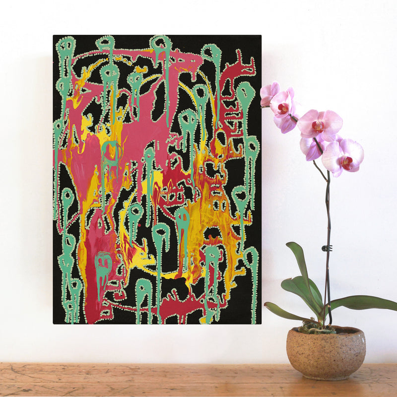 Aboriginal Artwork by Renae Nelson, Mamungari, 61x44cm