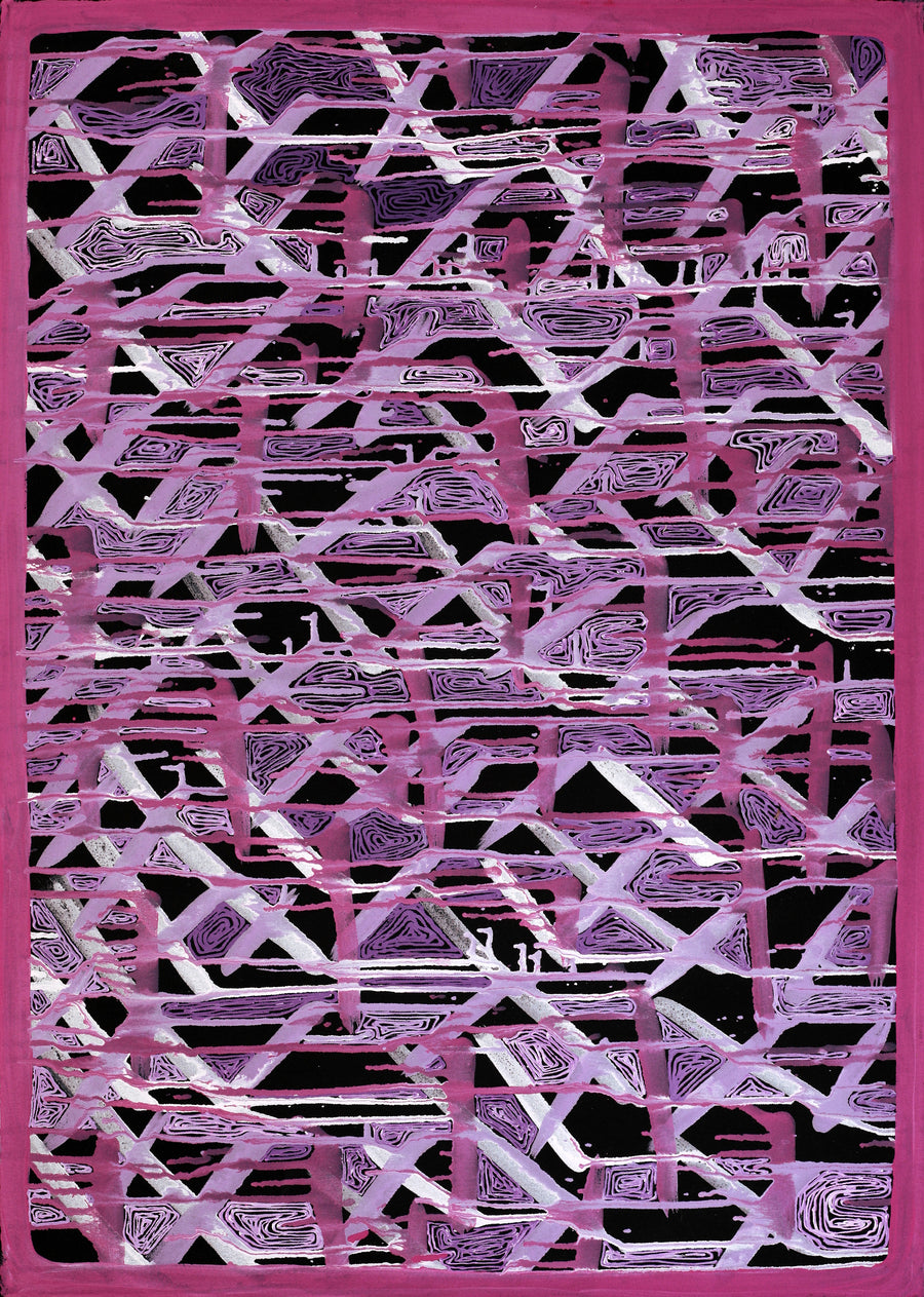 Aboriginal Artwork by Renae Nelson, Mamungari, 94x67cm