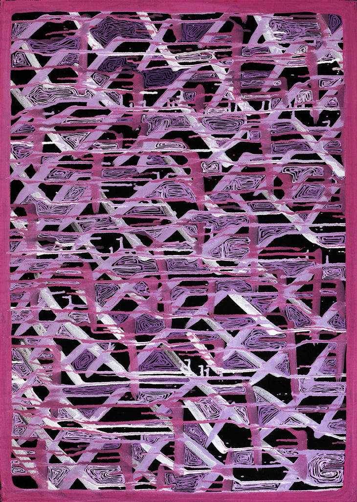 Aboriginal Artwork by Renae Nelson, Mamungari, 94x67cm