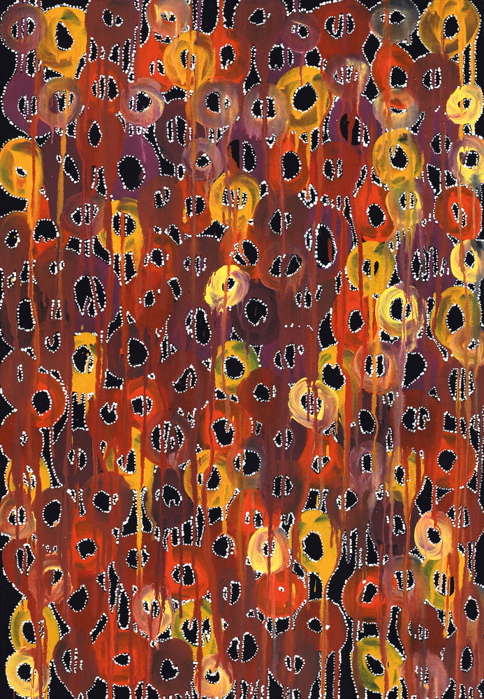 Aboriginal Artwork by Renae Nelson, Mamungari, 102x71cm