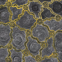 Aboriginal Artwork by Renelle Napanangka McCormack, Pikilyi Jukurrpa (Vaugn Springs Dreaming), 91x46cm