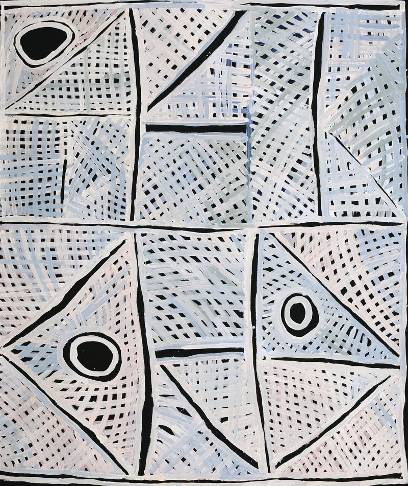 Aboriginal Artwork by Renita Stanley, Minyma Kutjara Wingellina, 122x102cm