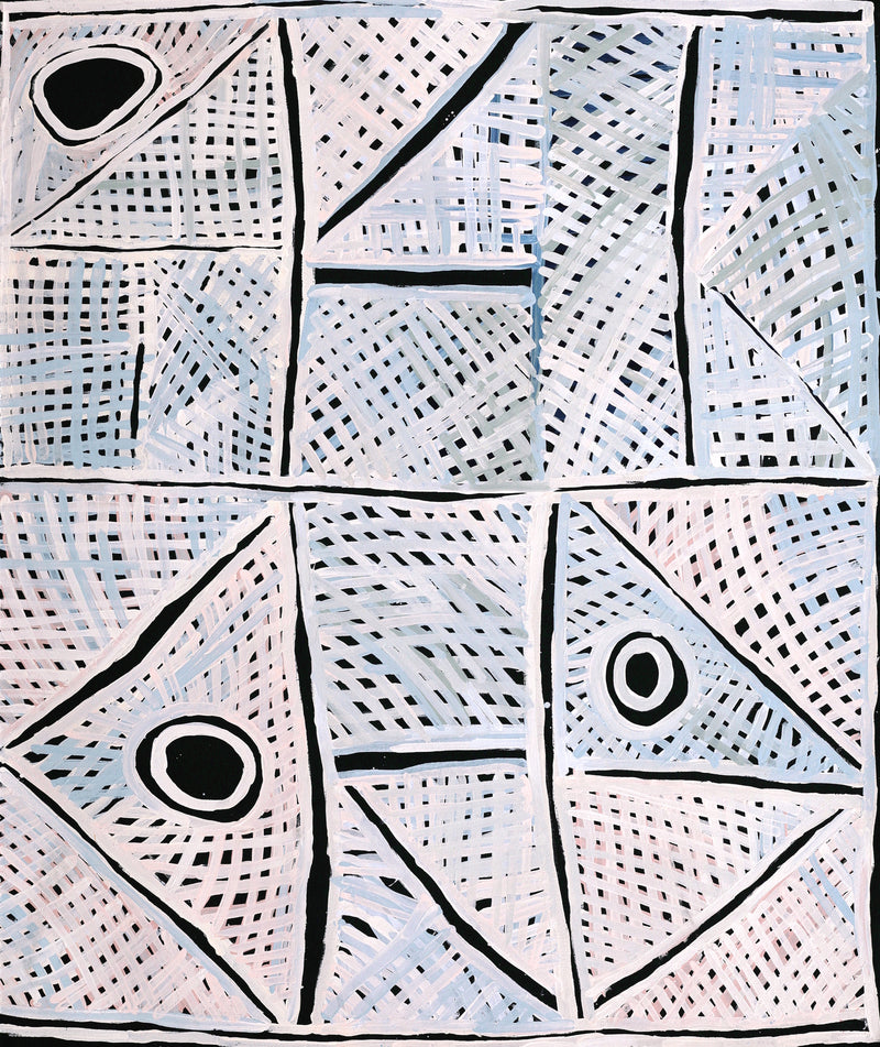Aboriginal Artwork by Renita Stanley, Minyma Kutjara Wingellina, 122x102cm