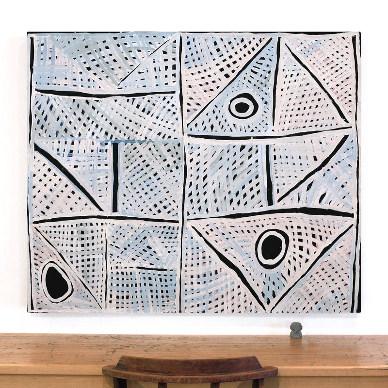 Aboriginal Artwork by Renita Stanley, Minyma Kutjara Wingellina, 122x102cm