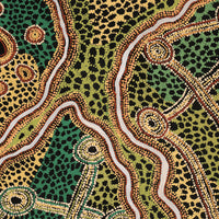 Aboriginal Artwork by Renita Stanley, Minyma Kutjara Wingellina, 120x76cm