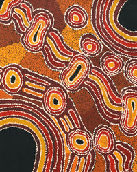 Aboriginal Artwork by Renita Stanley, Minyma Kutjara Tjukurpa, 122x60cm