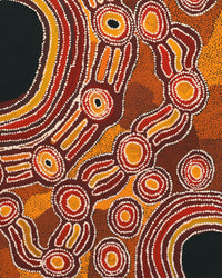 Aboriginal Artwork by Renita Stanley, Minyma Kutjara Tjukurpa, 122x60cm