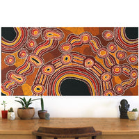Aboriginal Artwork by Renita Stanley, Minyma Kutjara Tjukurpa, 122x60cm