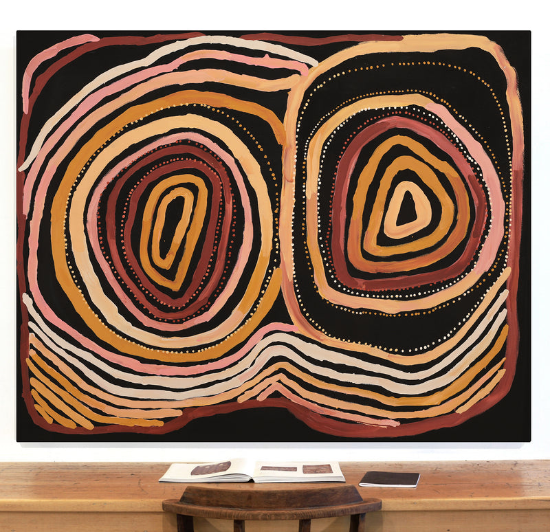Aboriginal Artwork by Renita Stanley, Minyma Kutjara Wingellina, 150x120cm