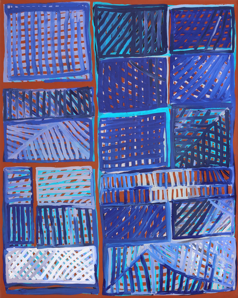 Aboriginal Artwork by Renita Stanley, Minyma Kutjara Wingellina, 150x120cm