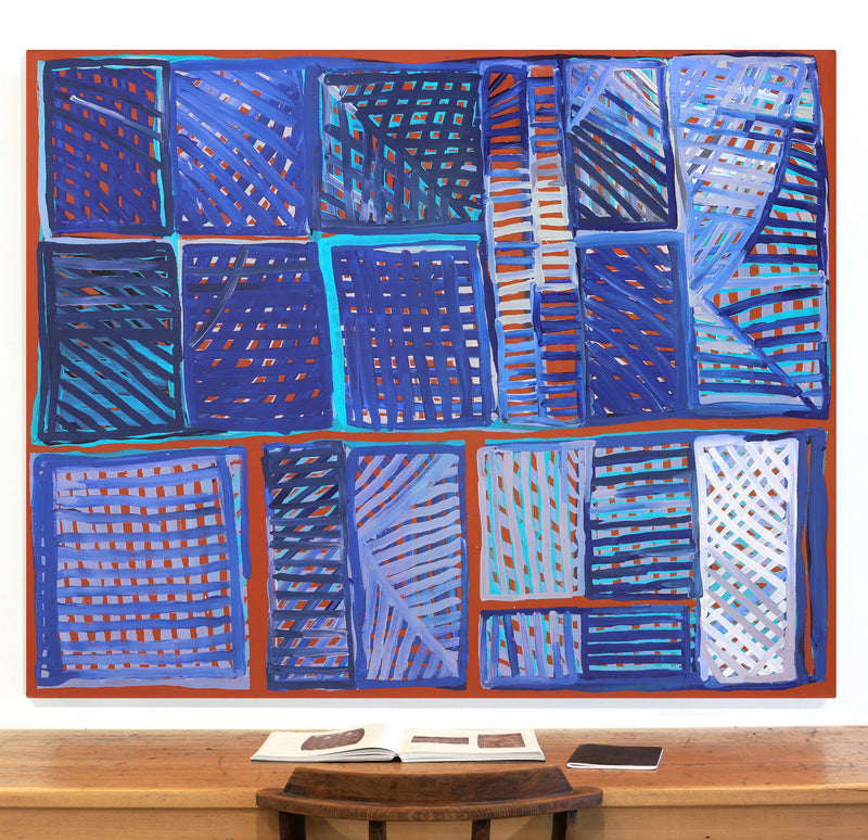 Aboriginal Artwork by Renita Stanley, Minyma Kutjara Wingellina, 150x120cm